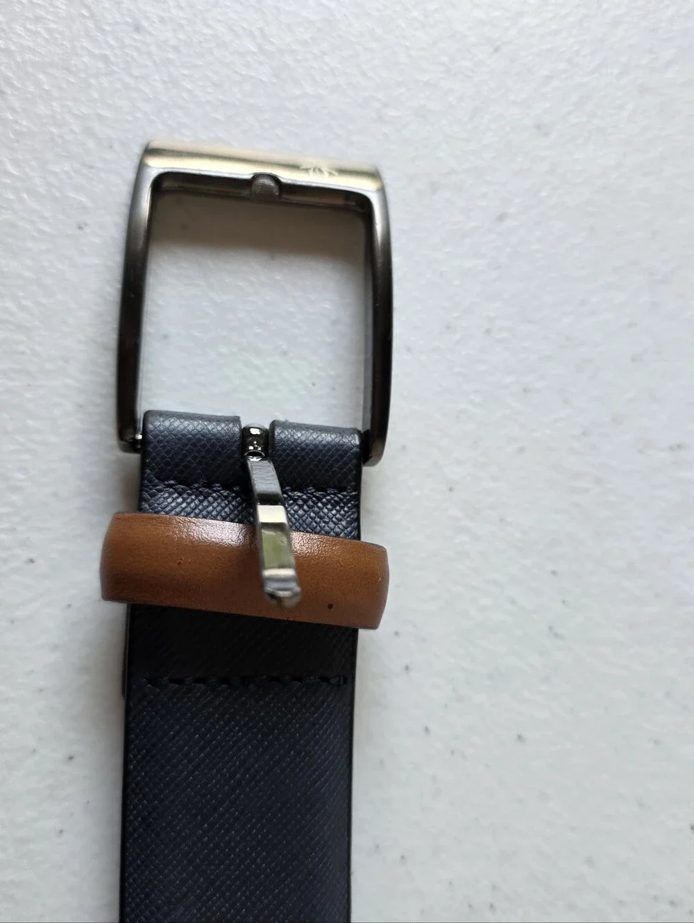 Penguin Full‎ Grain Cowhide Leather Belt Size 40 Blue Casual Preppy Office